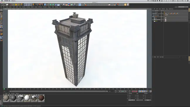 C4D高楼大厦建模实例教程 Modeling a 3D Building in C4D Timelapse and Freebie - C4D之家 - City-Building-Free-C4D-3D-Model.jpg