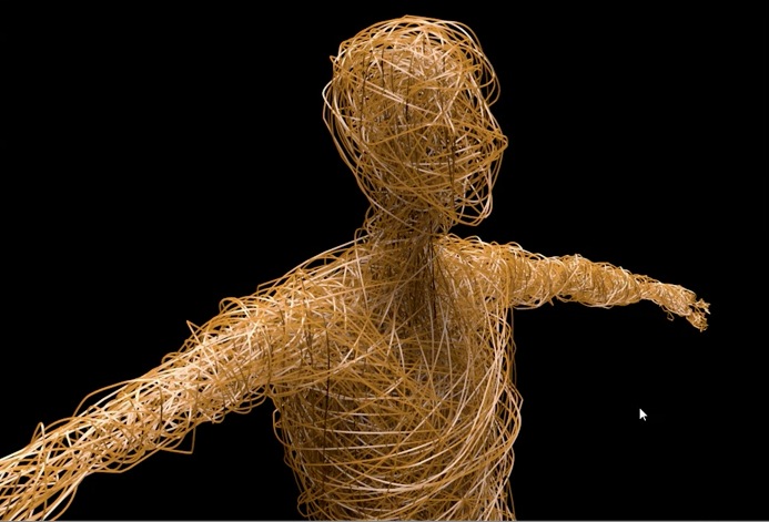 CINEMA 4D编织人物实例视频教程（含C4D工程文件） ray bounce experiment