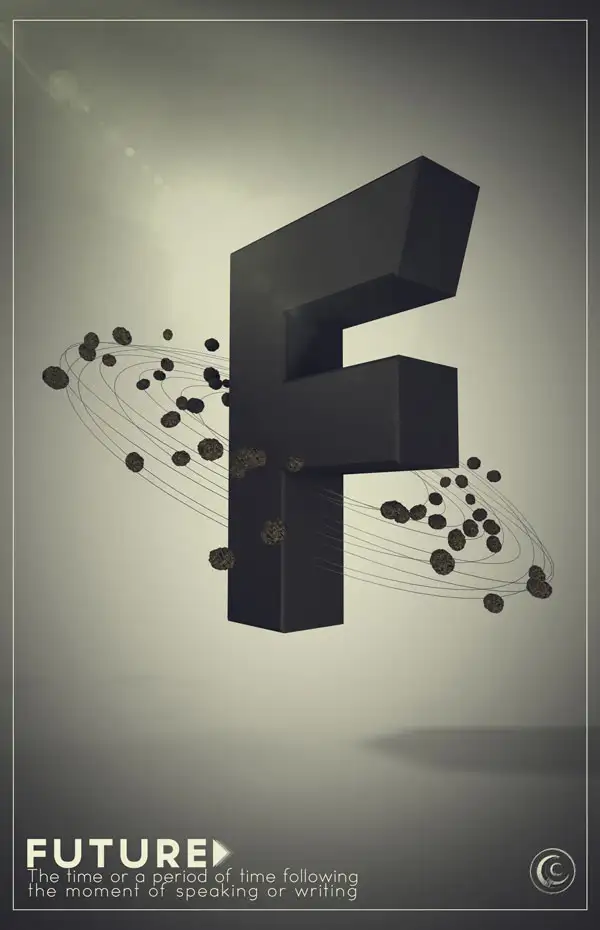 C4D创意字母教程-F（含工程文件） Future