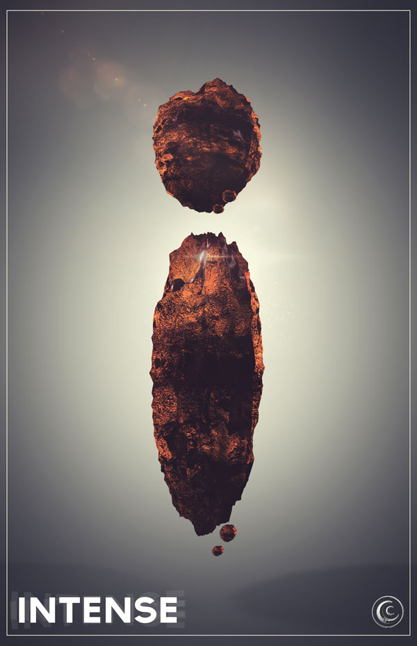 C4D创意字母教程-I（含工程文件） Intense