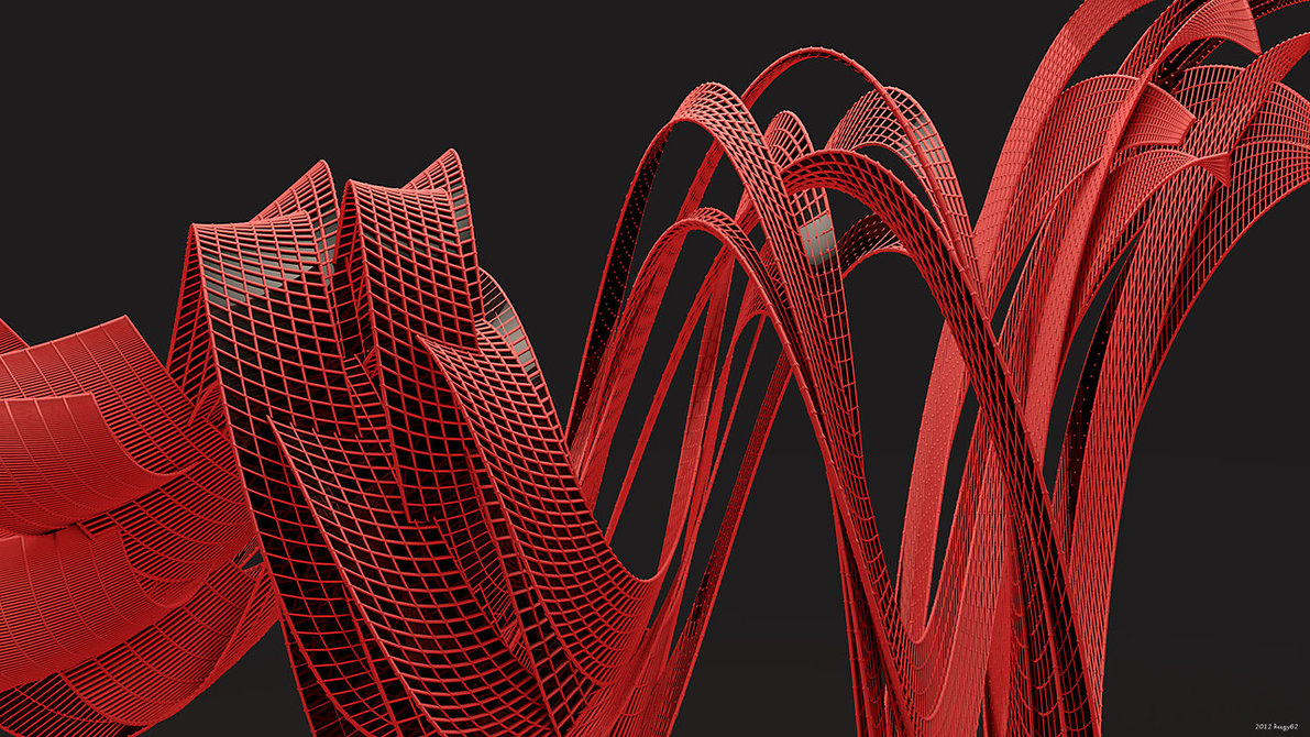 C4D创意作品 Ribbons