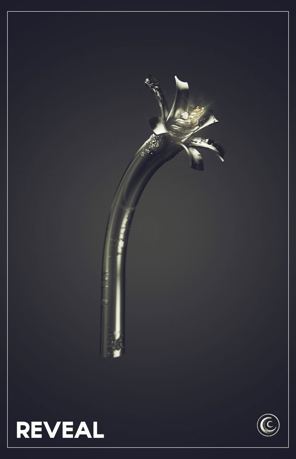 C4D创意字母教程-R（含工程文件） Reveal