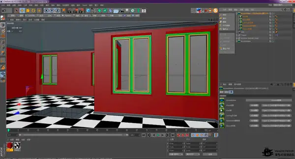 C4D门窗插件（汉化/R15） RoomMaker v1.1