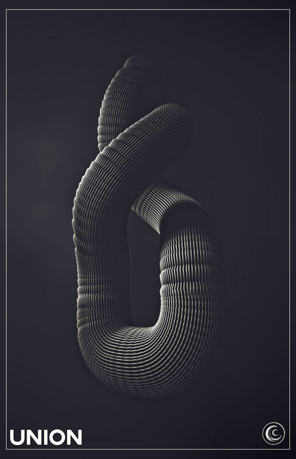 C4D创意字母教程-U（含工程文件） Union - C4D之家 - U.jpg