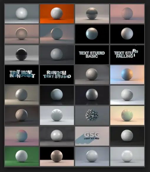 C4D灯光预设：GSG Light Kit Pro 2.0 for Cinema 4D