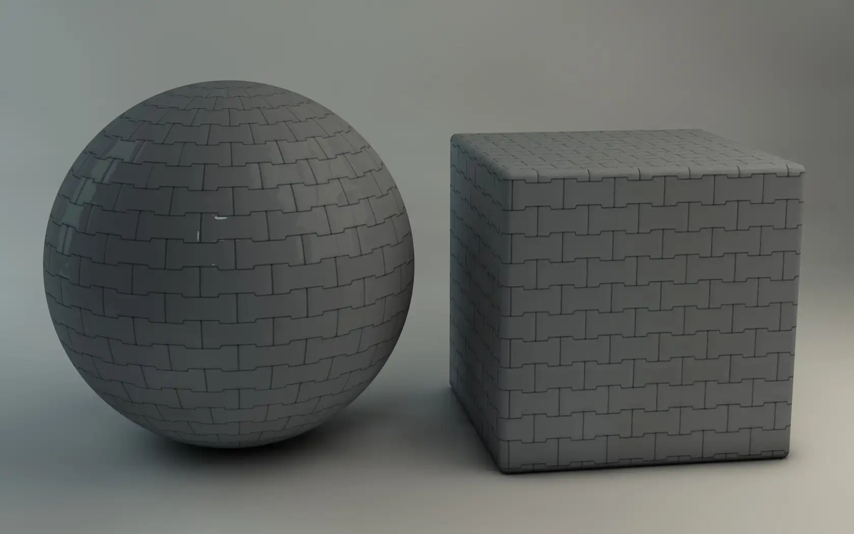 灰色工字地砖C4D材质 Custom Area Tile C4d Material - C4D之家 - Preview.jpg