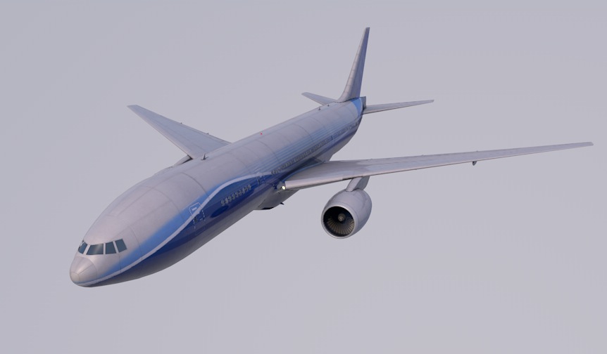 飞机高精模型：蓝色客机3D模型 Airliner 03 - C4D之家 - cinema4d_ 2014-03-27 下午9.10.18.jpg