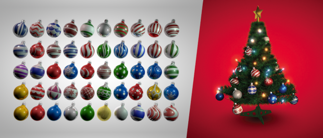节日3D模型：圣诞节模型包合集2：Cinema 4D Holiday Ornament Shader Pack Vol. 2 - C4D之家 - screen-shot-2012-12-04-at-6-26-41-pm.png