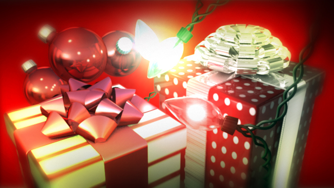 节日3D模型：圣诞节模型包合集1：Cinema 4D Holiday Ornament Shader Pack Vol. 1