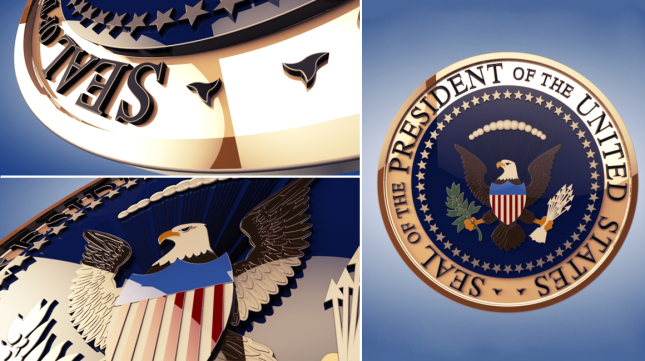 美国总统徽章3D模型 Cinema 4D Model: US Presidential Seal