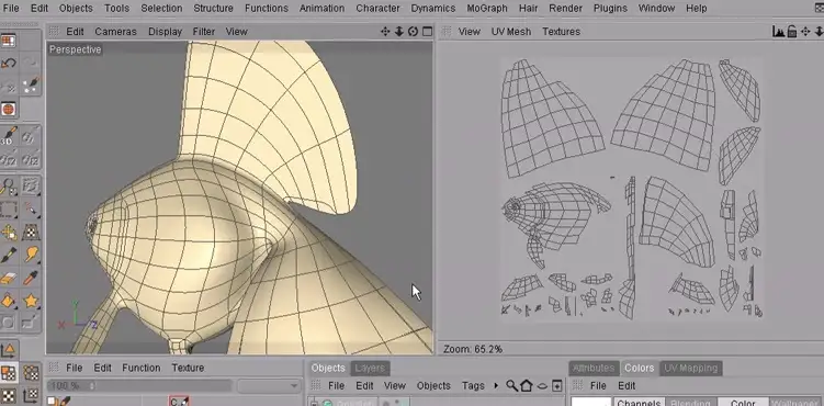 C4D中文教程：UV拆分中文视频教程（980MB）
