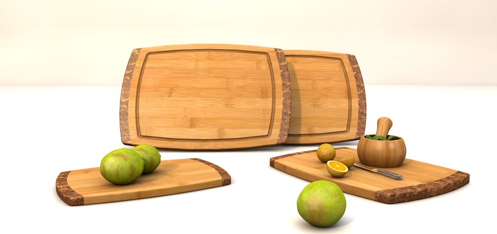 厨房菜板C4D模型渲染工程文件