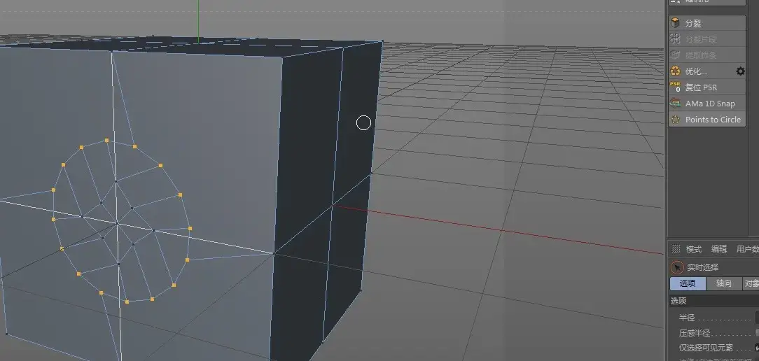 C4D点变圆的脚本 Points to Circle