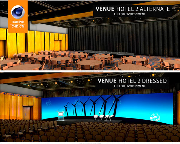 会议酒席大厅C4D模型包 The Pixel Lab – Events & Exhibitions Pack - C4D之家 - 联系表-025.jpg