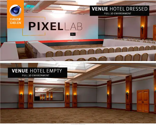 会议酒席大厅C4D模型包 The Pixel Lab – Events & Exhibitions Pack - C4D之家 - 联系表-024.jpg