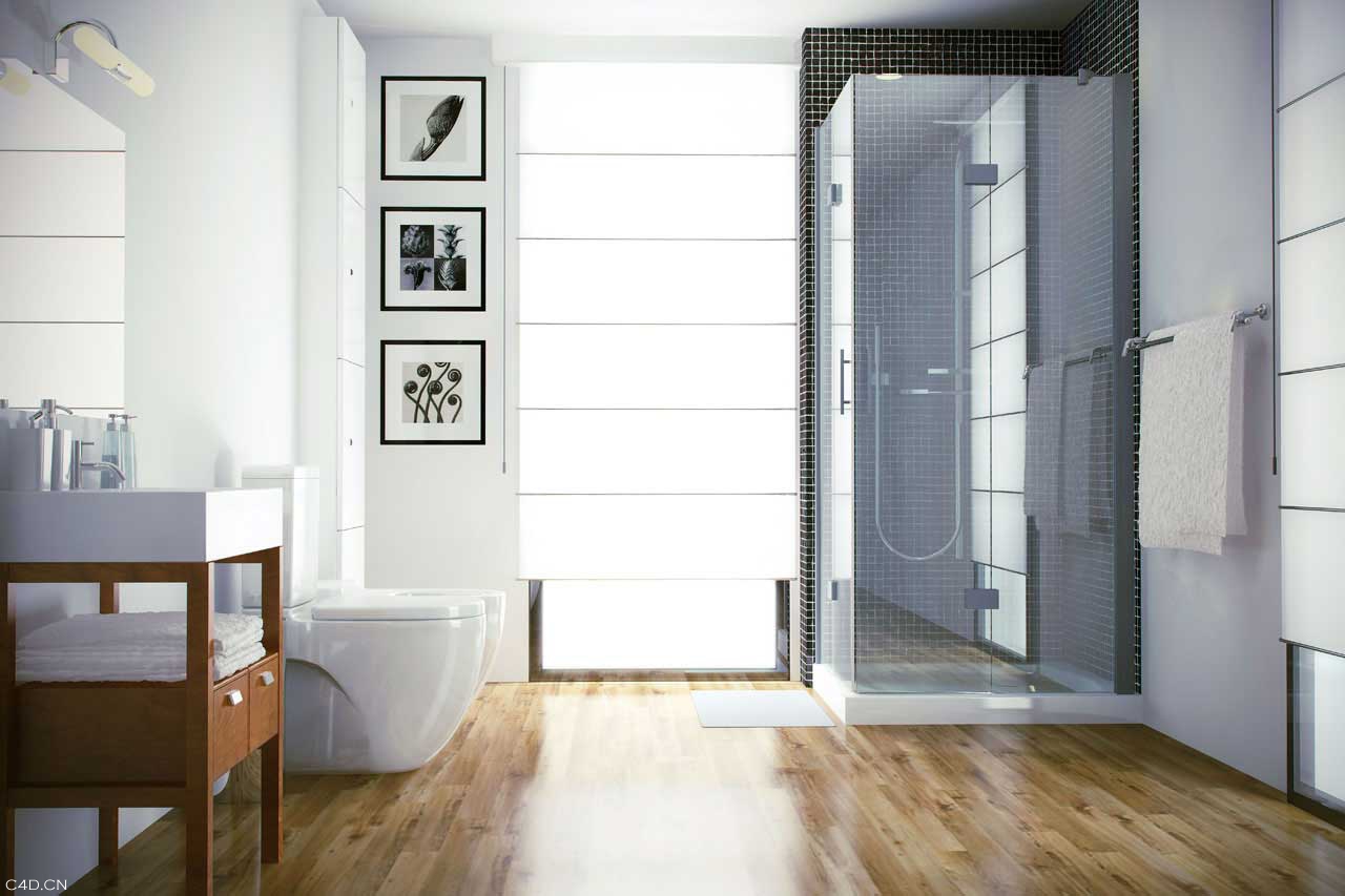 浴室C4D渲染作品 Bathrooms C4D - C4D之家 - modern_bathroom_AR3b.jpg