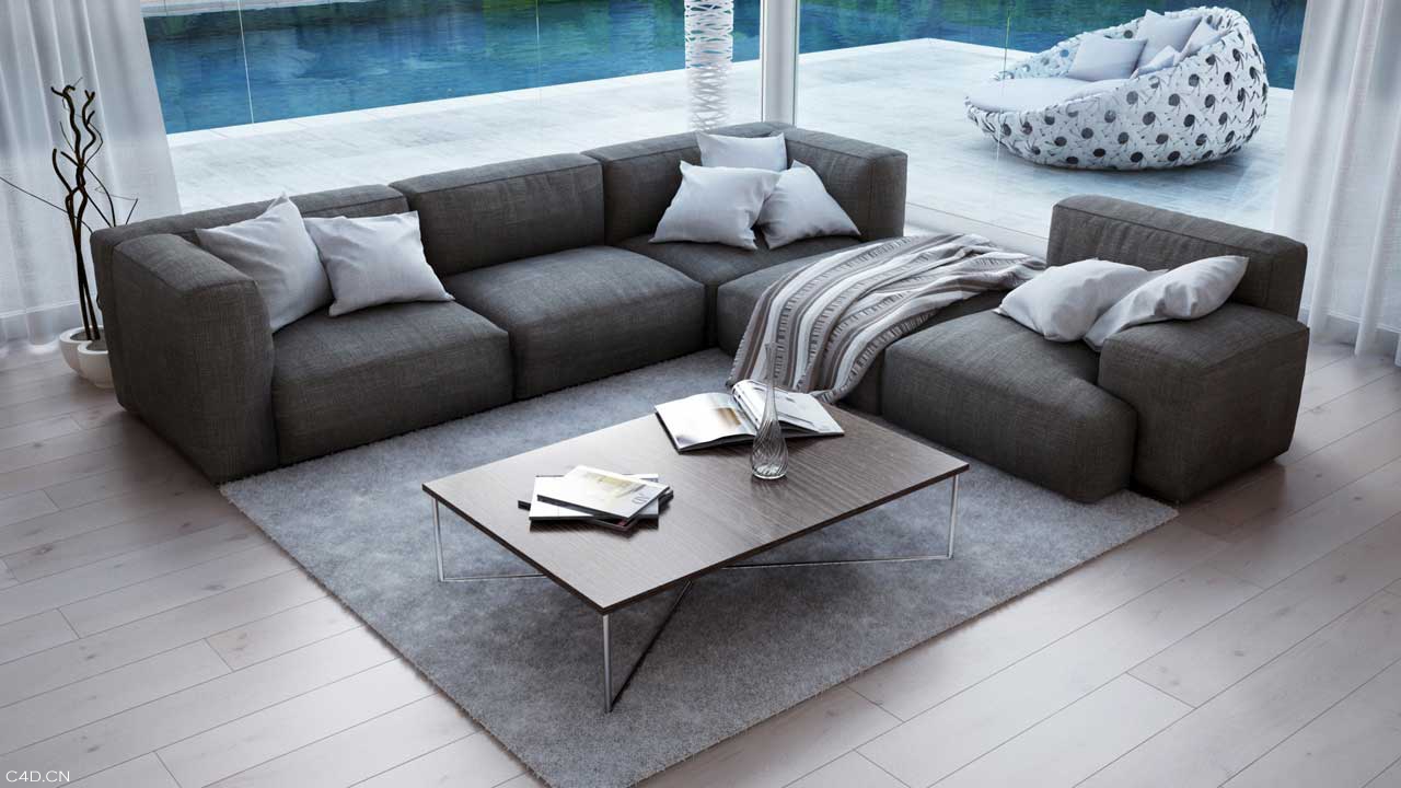 C4D客厅休闲一角渲染作品 - C4D之家 - Living_Room_1.jpg