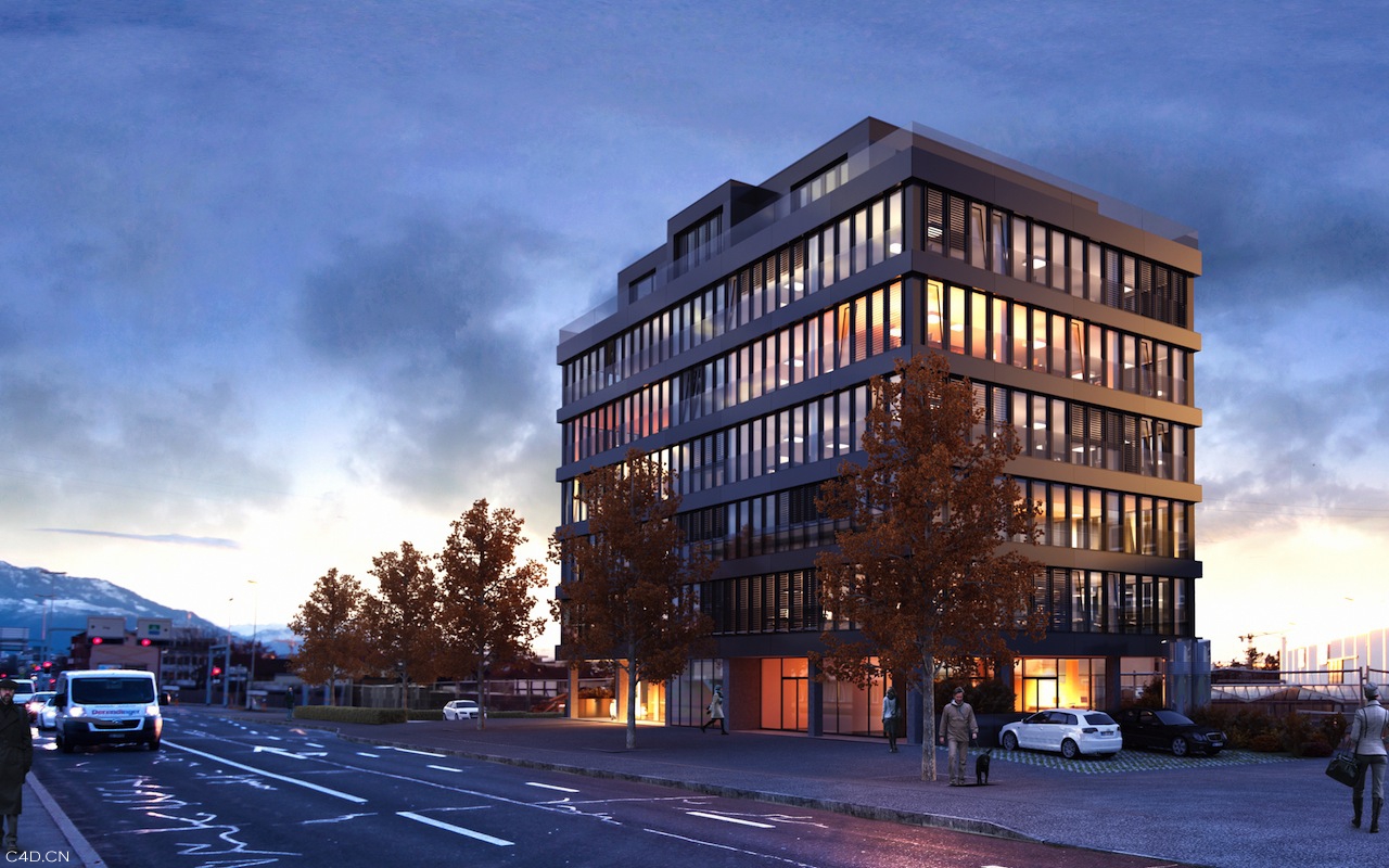 户外建筑C4D渲染作品 Outdoor Architecture