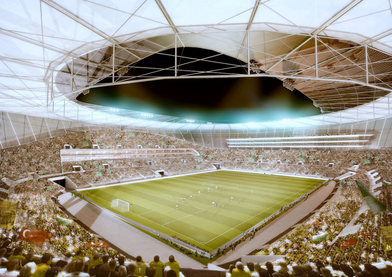 体育馆内景C4D渲染作品 - C4D之家 - Konya_03.jpg