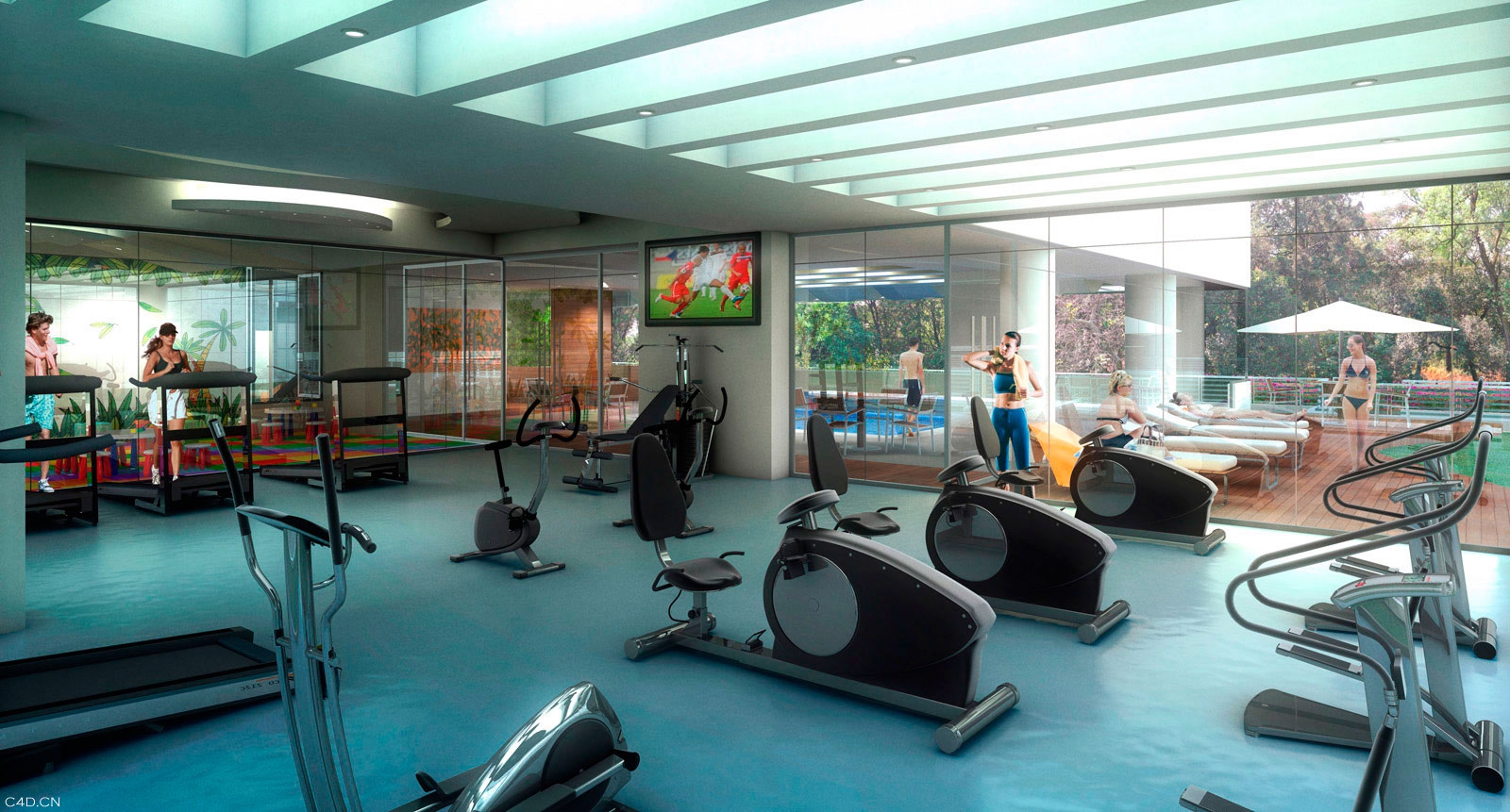 养生会所：健身房C4D渲染作品 - C4D之家 - 261110_8.jpg