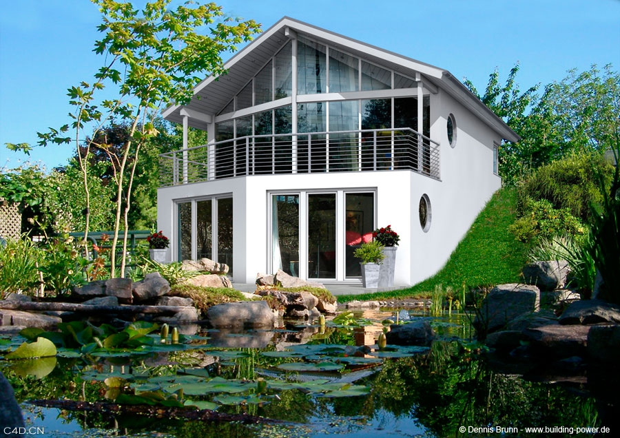 欧式乡村别墅CINNEMA 4D渲染作品 - C4D之家 - 156_01.jpg