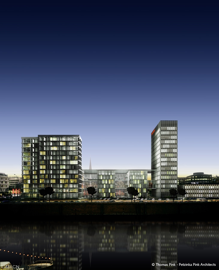 房地产建筑规划设计C4D渲染作品