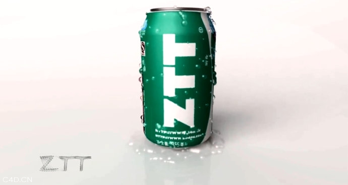 C4D广告特效 第*课:易拉罐材质贴图的应用 水滴效果 ZTT出品CINEMA 4D 广告 - C4D之家 - 004lDdDlzy6IiQZpWui46&690.jpeg
