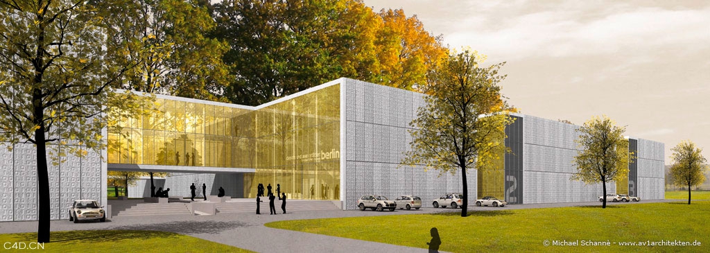 公司办公楼环境设计效果图c4d渲染 - C4D之家 - 080721_vw_c4d.jpg