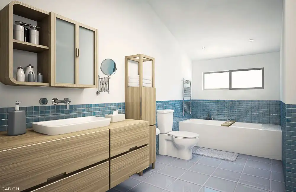 C4D建模渲染的卧室及浴室作品 - C4D之家 - Bathroom_Modeling_059\'.jpg
