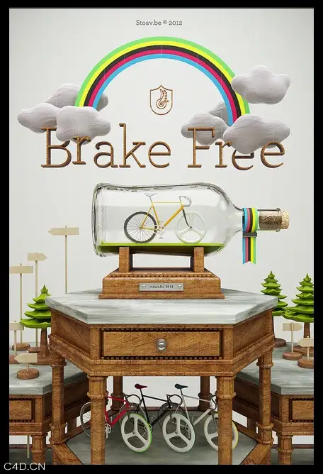 C4D创意海报设计 brake free variations - C4D之家 - cinema4d_ 2014-04-22 下午9.50.03.jpg