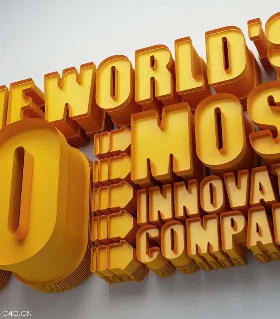 C4D橘色立体字渲染设计 C4D orange character rendering design - C4D之家 - cinema4d_ 2014-04-22 下午9.51.59.jpg