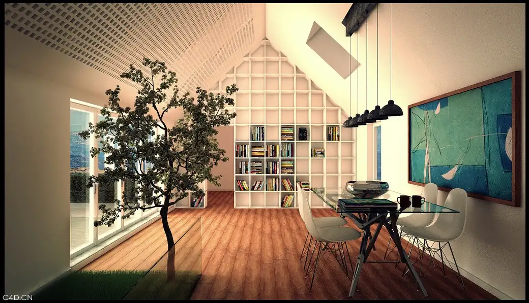 书房C4D渲染作品 The study of C4D rendering works - C4D之家 - cinema4d_ 2014-04-22 下午10.07.15.jpg