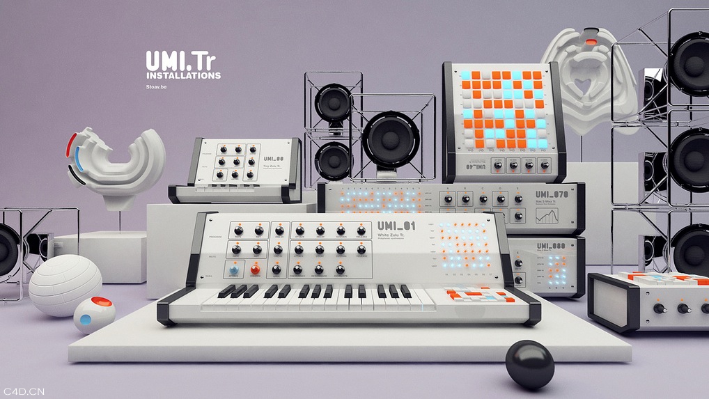 影音设备C4D渲染作品 Audio visual equipment C4D rendering works - C4D之家 - cinema4d_ 2014-04-22 下午10.08.23.jpg