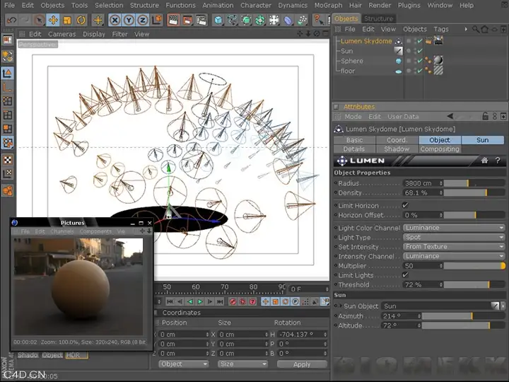 Lumen v2.00 plug-in for Cinema 4D