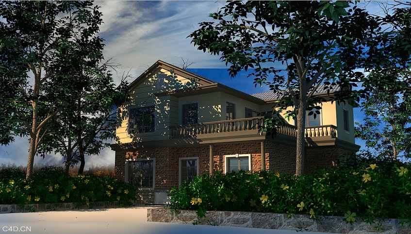 2层别墅C4D模型（C4D FOR VRAY渲染） - C4D之家 - cinema4d_ 2014-04-24 下午10.00.57.jpg