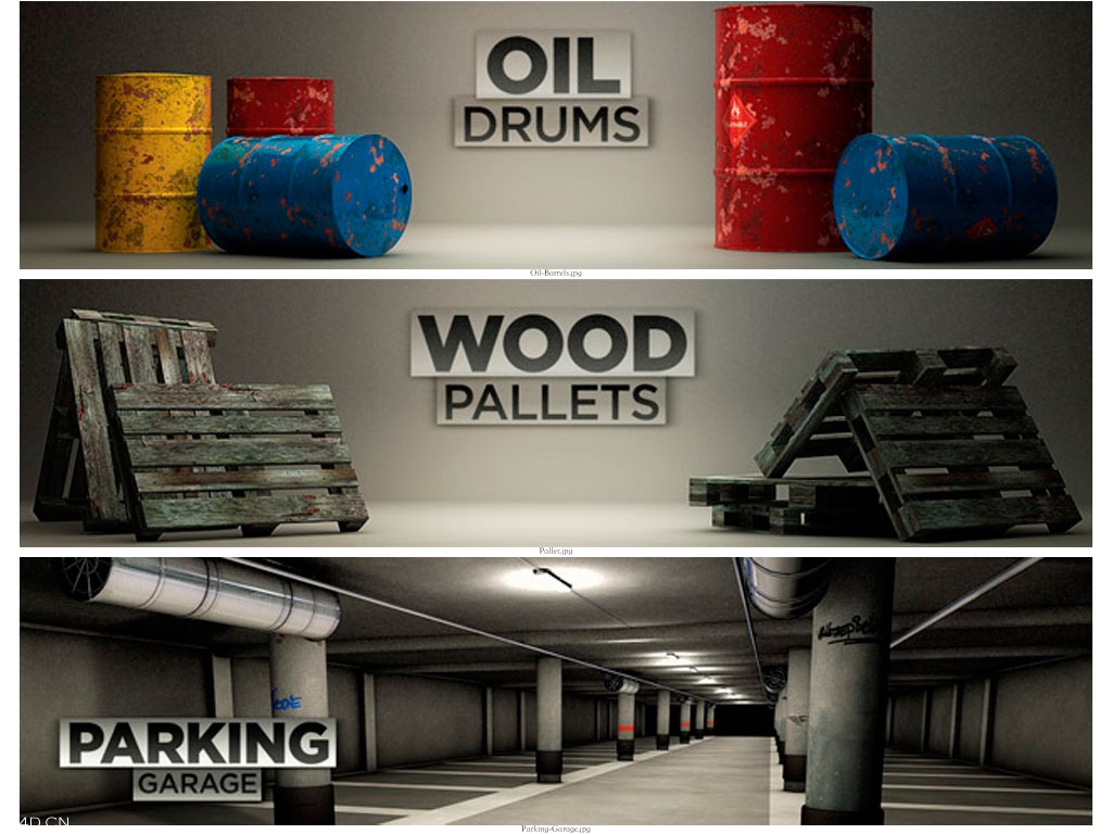 C4D工业模型合集 Pixel Lab 3D Industrial Pack - C4D之家 - 联系表-004.jpg