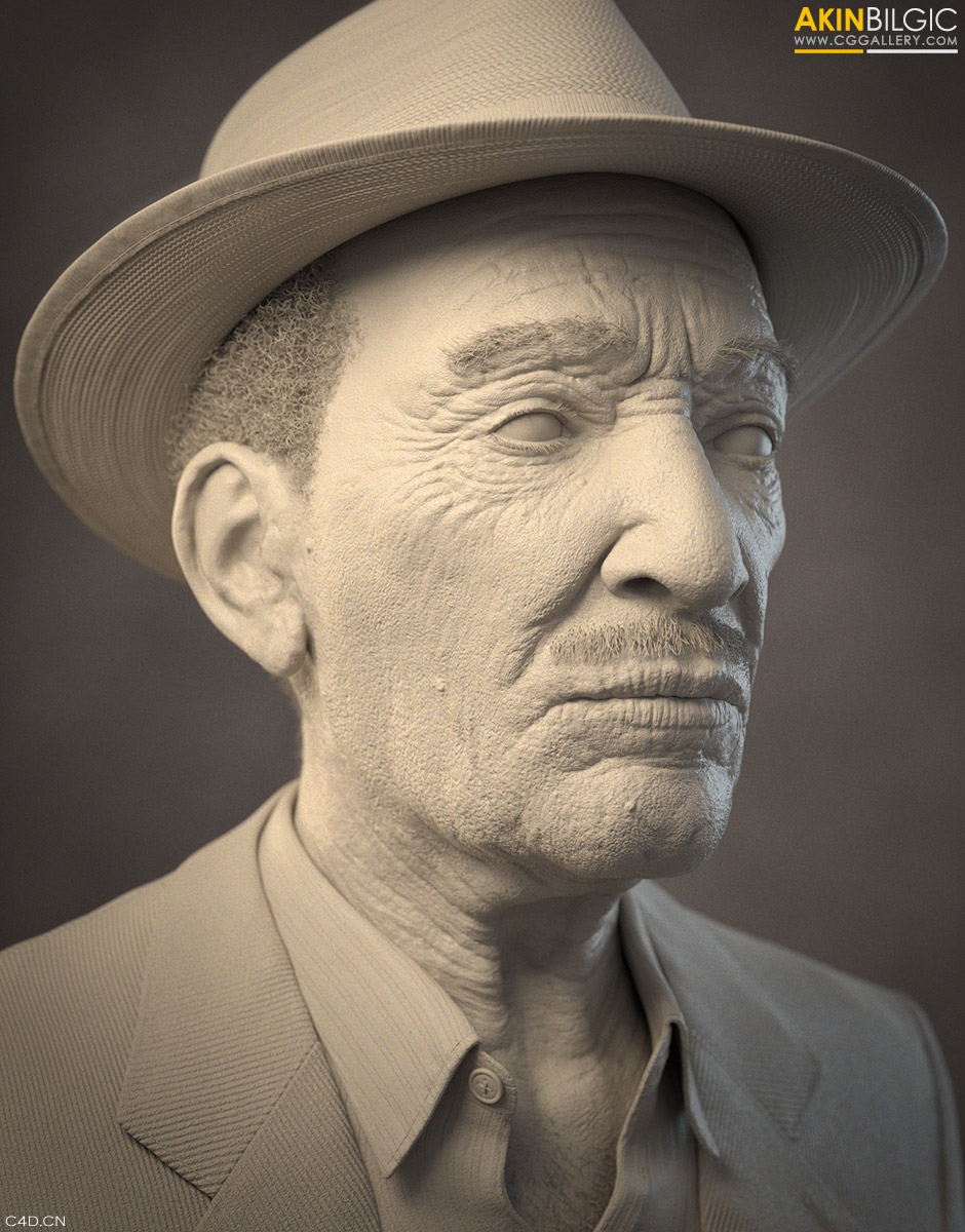 戴帽子的老人3D高精模型 Old hat high-precision 3D models - C4D之家 - musiciansportrait_06.jpg