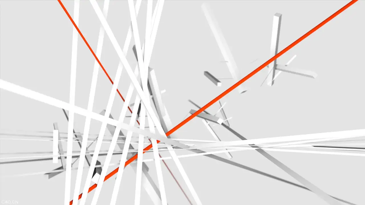 交叉的线C4D工程文件（静帧）Its complicated - C4D之家 - day017 - Its complicated.jpg