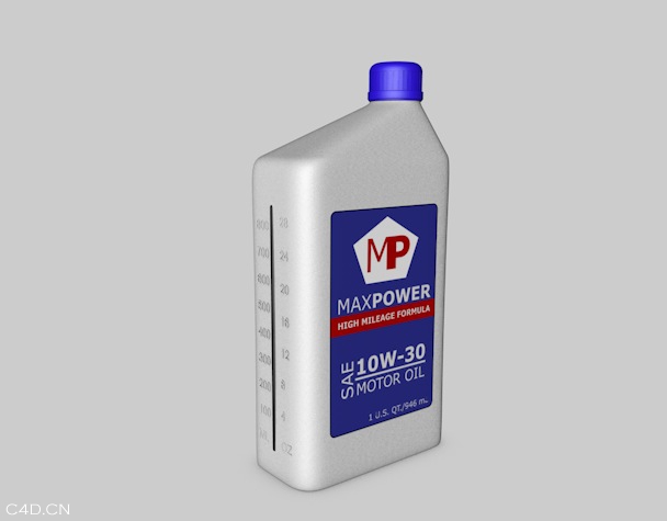 汽车机油壶3D模型 Oil Quart c4d model - C4D之家 - cinema4d_ 2014-05-04 下午10.22.35.jpg