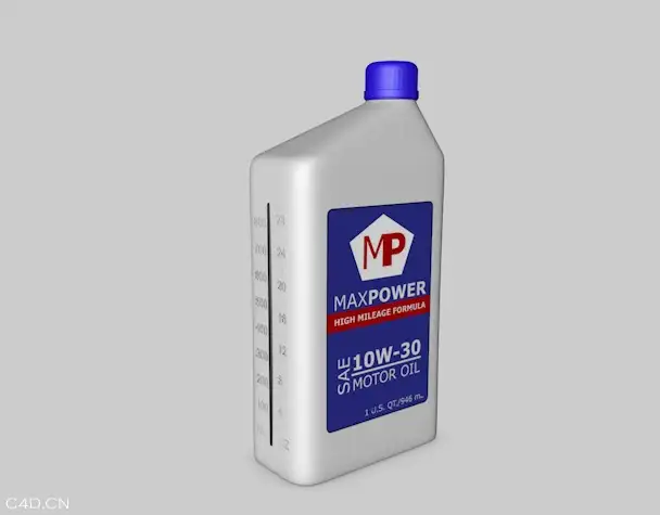 汽车机油壶3D模型 Oil Quart c4d model - C4D之家 - cinema4d_ 2014-05-04 下午10.22.35.jpg