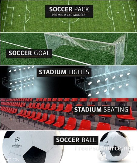 体育模型：足球场相关C4D模型 The Pixel Lab – 3D Soccer Pack - C4D之家 - 1386778143_upzwjctrsivbw8k.jpg