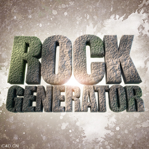 C4D石头预设 Rock Generator 1.1 - C4D之家 - RockGenerator.jpg