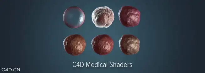 C4D生物细胞预设 Cinema 4D Organic Medical Shader Pack - C4D之家 - Medical-Shader.jpg