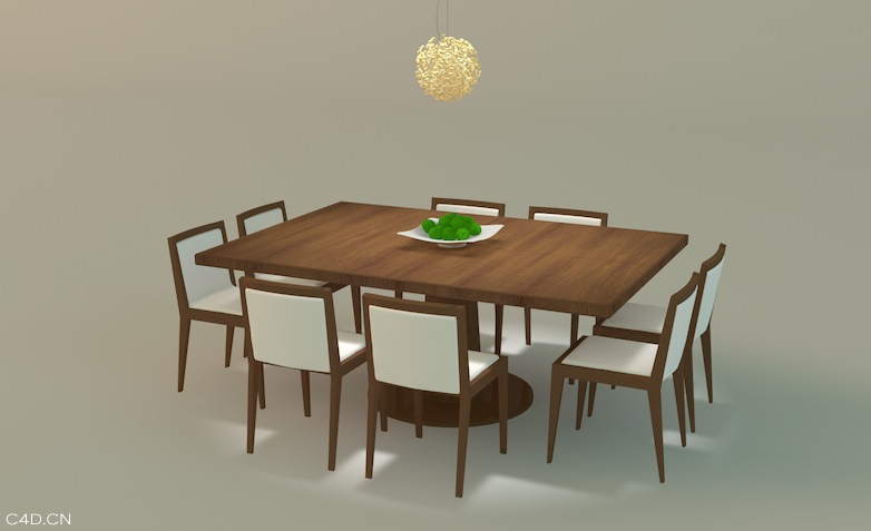 餐桌C4D模型 Z9A Dinning set - C4D之家 - cinema4d_ 2014-05-10 下午9.35.54.jpg