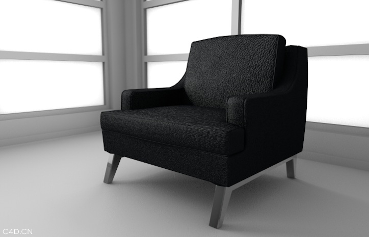 黑色皮扶手椅C4D模型 Armchair - C4D之家 - cinema4d_ 2014-05-11 上午2.01.11.jpg