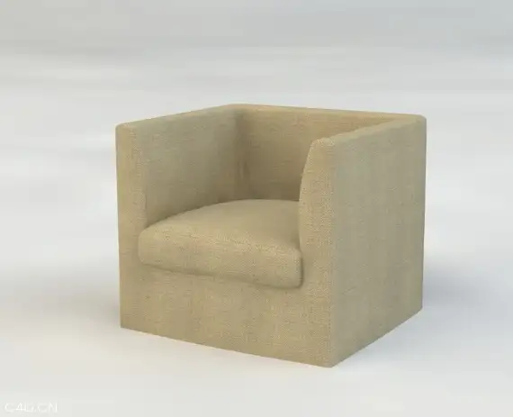 黄色单体沙发C4D模型 sofa 3d model - C4D之家 - cinema4d_ 2014-05-14 下午2.34.19.jpg