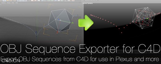 Plexus OBJ Sequence Exporter 1.2 for Cinema 4D