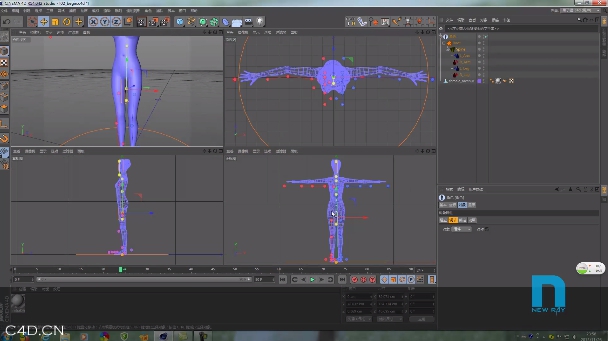 新线中视 free教程 c4d骨骼绑定系列 - C4D之家 - QQ截图20140520092603.jpg