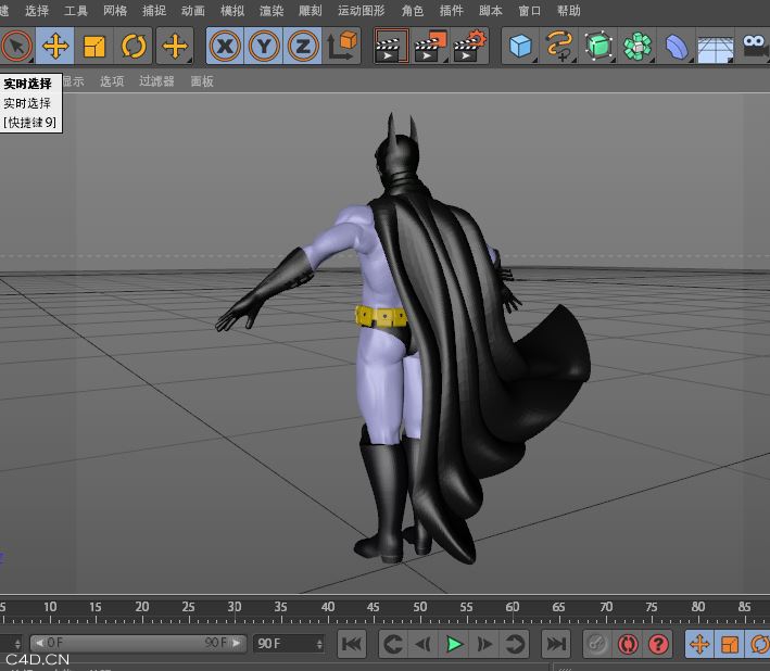 蝙蝠俠 C4D 模型 - C4D之家 - c4d4.JPG