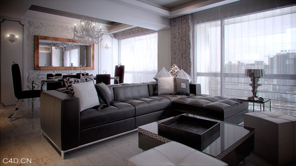 2套完整欧式客厅C4D模型 European style living room 3D model - C4D之家 - IF_Design_A0001.jpg